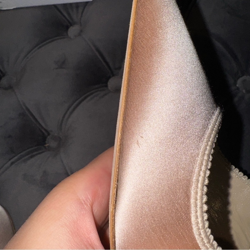 New Size 38.5 Christian Dior J'adior Satin Slingback Nude Pumps - Picture 10 of 12